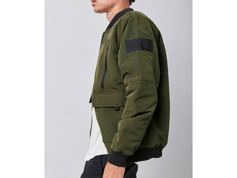 Men's Flap-Pocket Bomber Jacket