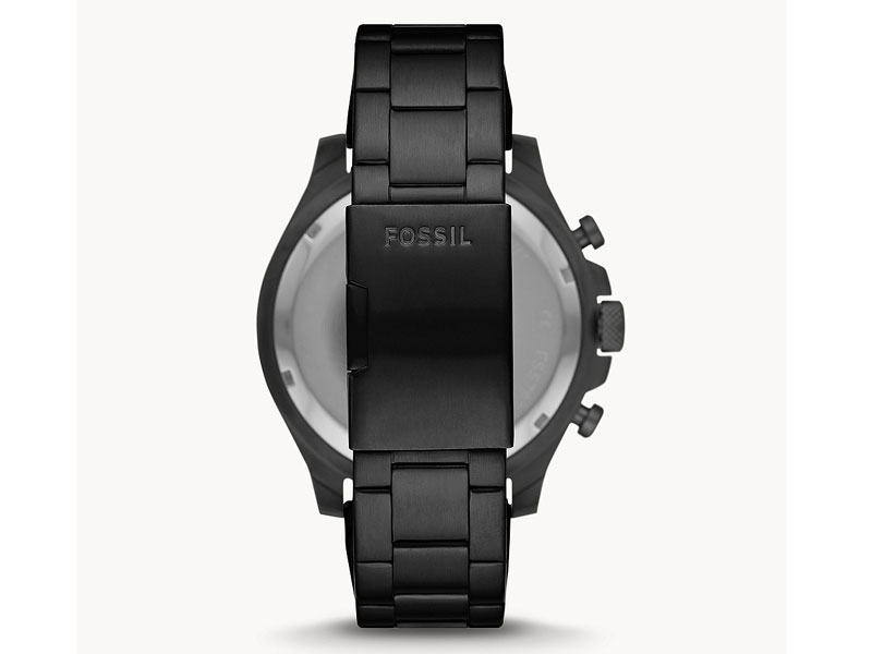 Fossil Latitude Chronograph Black Stainless Steel Watch For Men