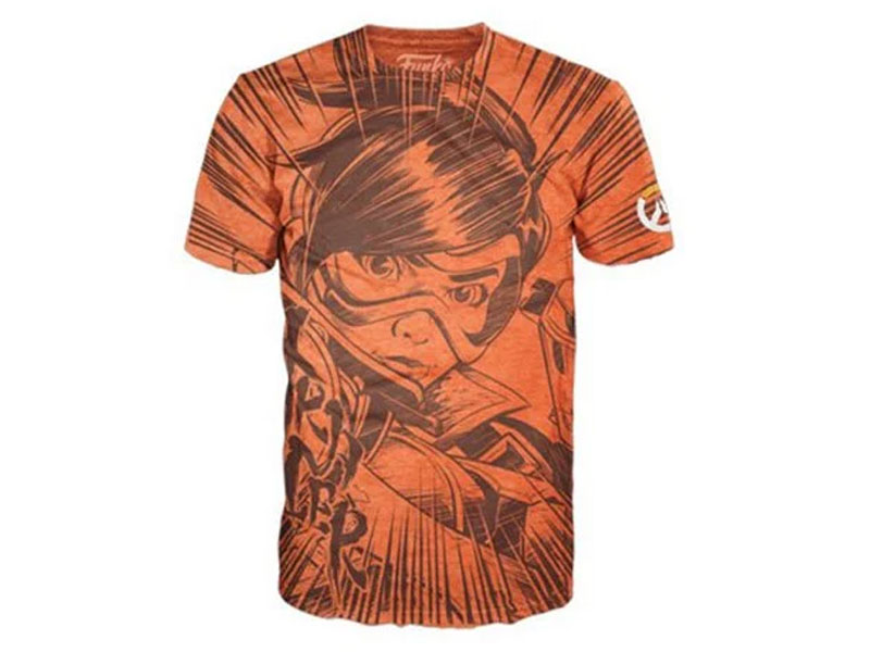 Men's Overwatch Tracer Jumbo Orange Pop! T-Shirt