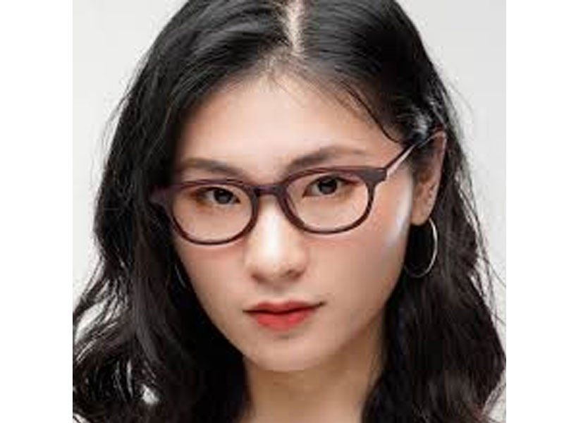 Flint Oval Red Eyeglasses For Women