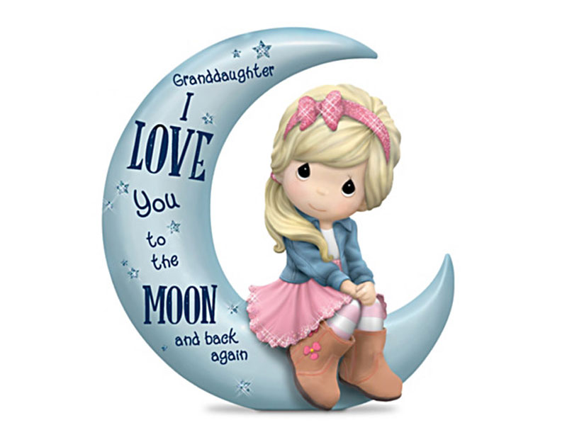 Granddaughter I Love You To The Moon And Back Figurine