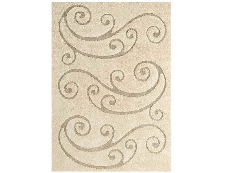 Jubilant Sprout Scrolling Vine Shag Area Rug