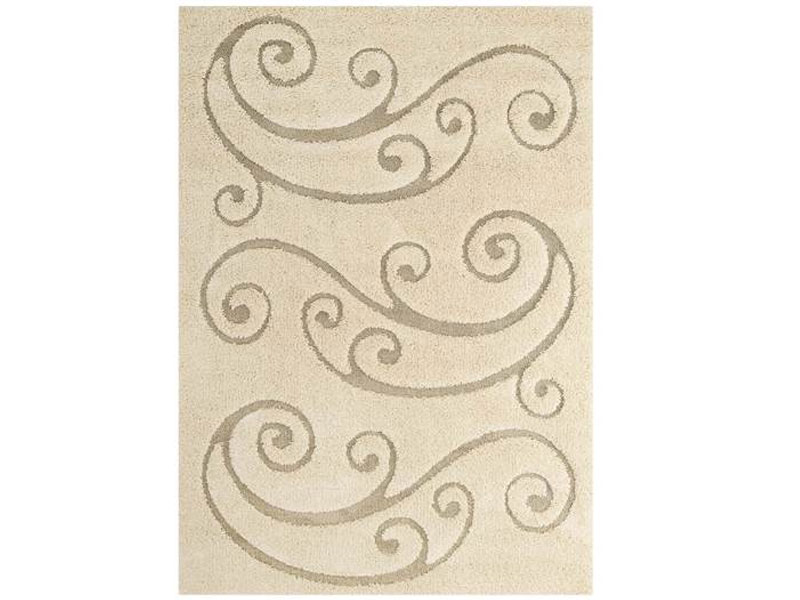 Jubilant Sprout Scrolling Vine Shag Area Rug