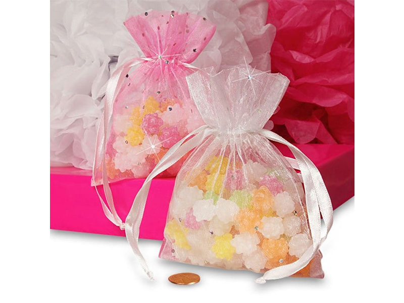 Sparkle Dots Organza Bags