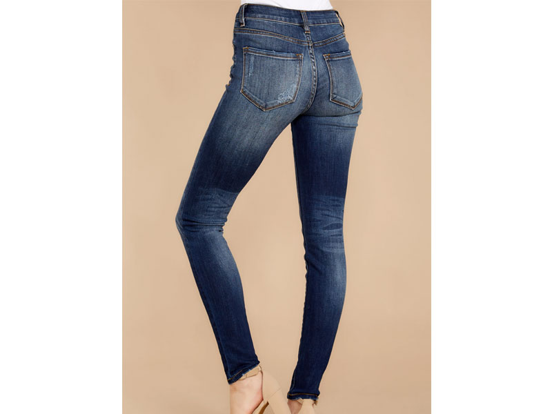 Rule The World Dark Wash Skinny Jeans For Women