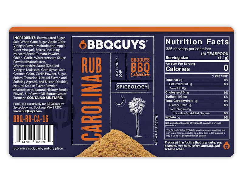 BBQGuys Spiceology Carolina Kansas City & Memphis Rub Variety Pack