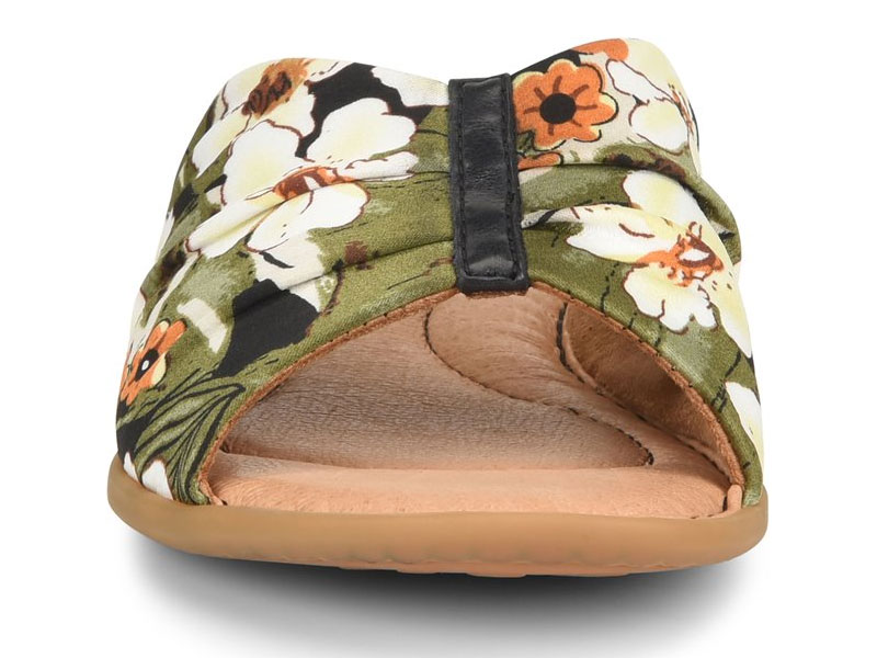 Born Women's Agua Black Fabric Slippers