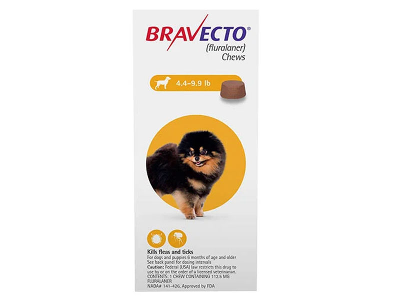 Bravecto For Toy Dogs 2-4.5Kg Yellow