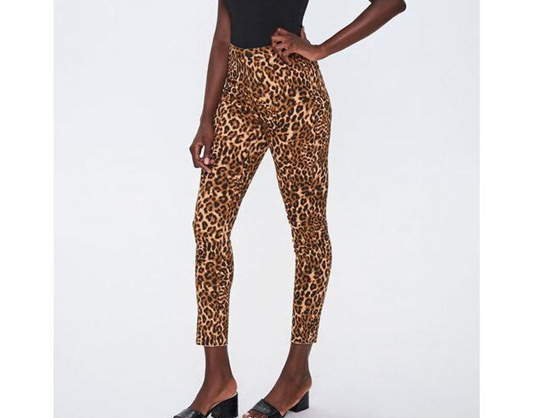 Women's Leopard Print Skinny Jeans