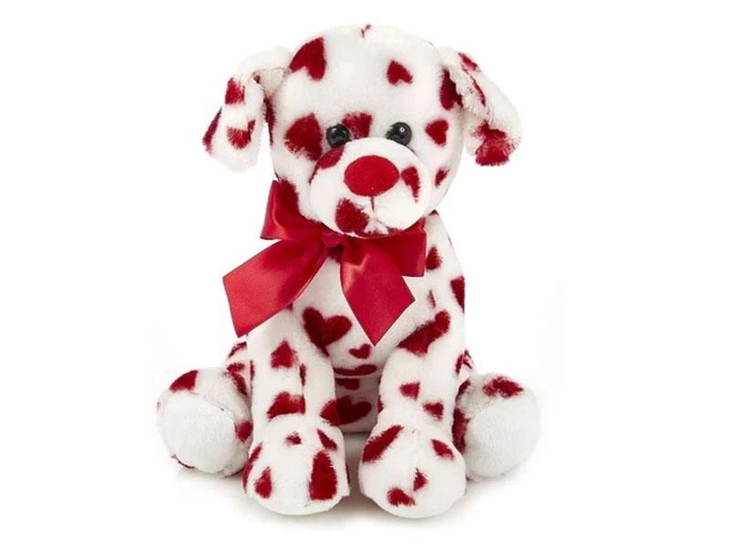 Romantic Rover Plush Stuffed Animal Puppy Dog With Hearts