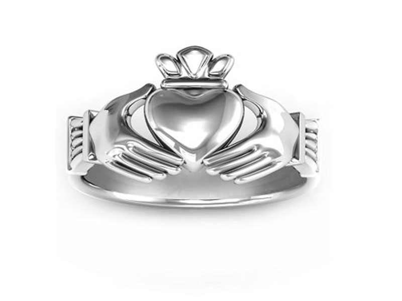 Jewlr Men's Classic Celtic Claddagh Ring