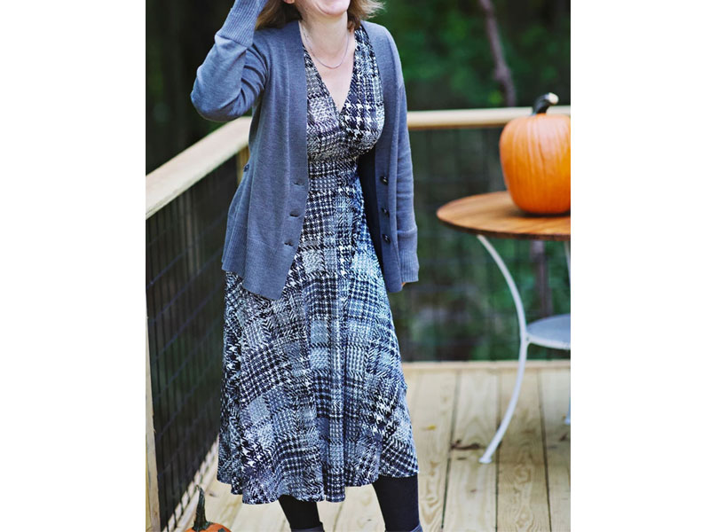 Women's Margaret Dress Digital Plaid