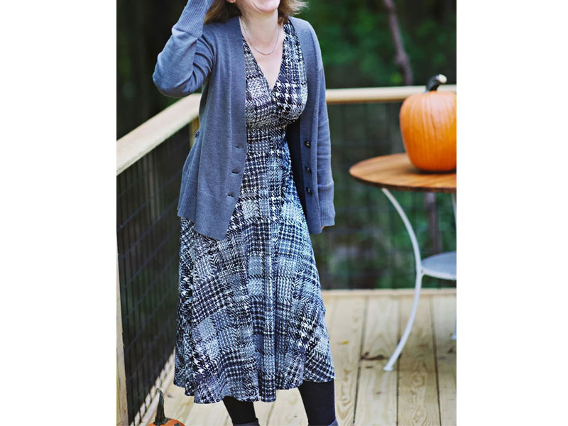 Women's Margaret Dress Digital Plaid