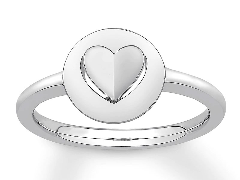 Women's Signature Heart Ring Sterling Silver