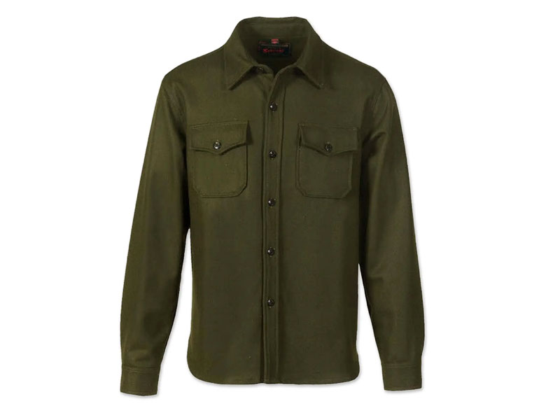 Men's Wool Blend Button Down CPO Shirt Jacket First Watch