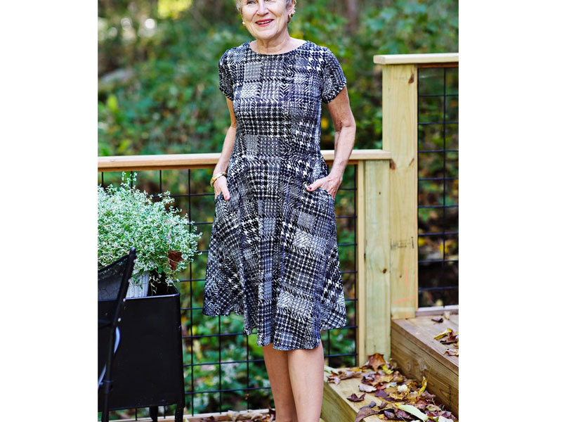 Women's Kate Dress Digital Plaid