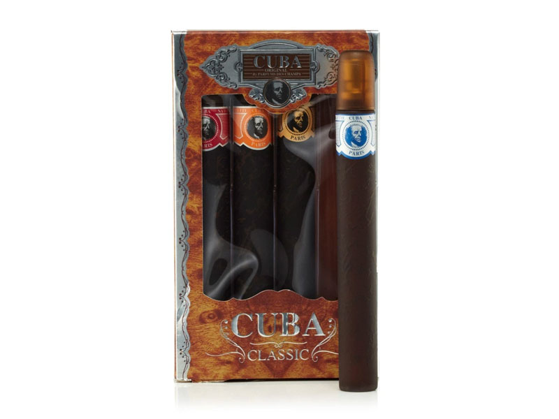 Blue Gold Orange Red Gift Set For Men By Cuba