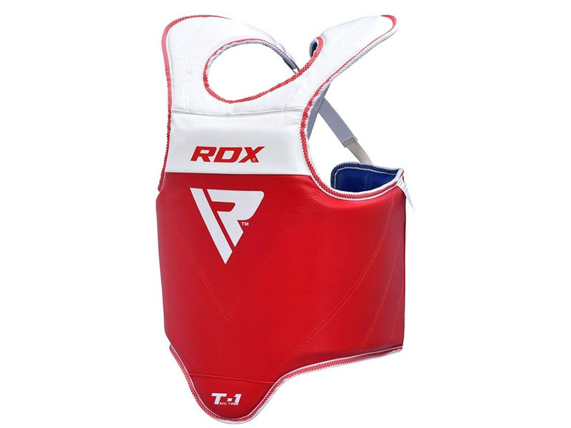 RDX T1 CE Certified Taekwondo Body Protector Padded Chest Guard Red