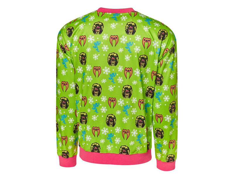 Ultimate Warrior Light-Up Ugly Holiday Sweatshirt