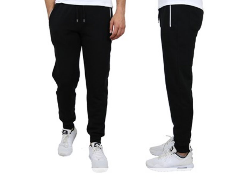 Galaxy By Harvic Men's Fleece Joggers With Zipper Pockets