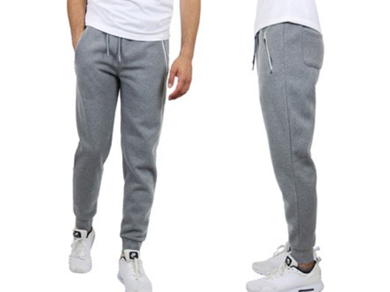 Galaxy By Harvic Men's Fleece Joggers With Zipper Pockets