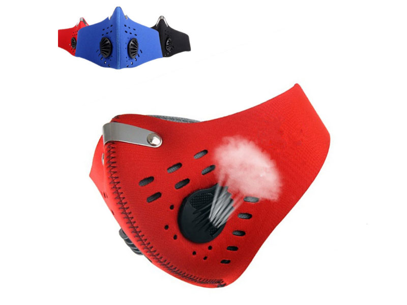 Red Respirator Protection Filter Reusable Face Mask