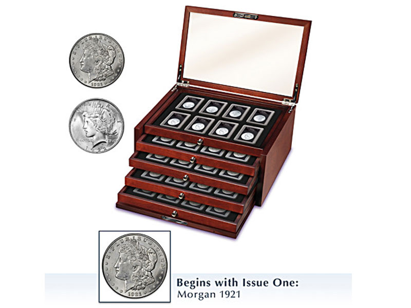 The Complete Morgan And Peace Silver Dollar Coin Collection