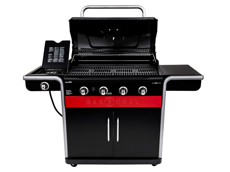 Char-Broil Combo Gas2Coal 44-000 BTU 4 Burner Hybrid Grill Black