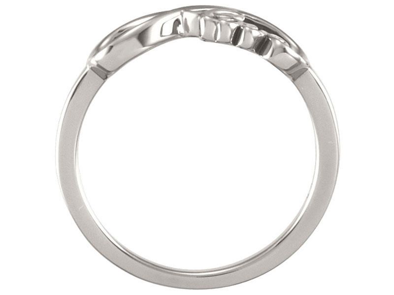 Women's Genuine Sterling Silver Love Infinity Design Ring