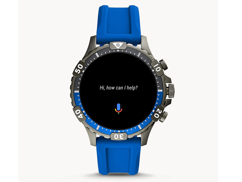 Fossil Refurbished Gen 5 Smartwatch Garrett HR Blue Silicone