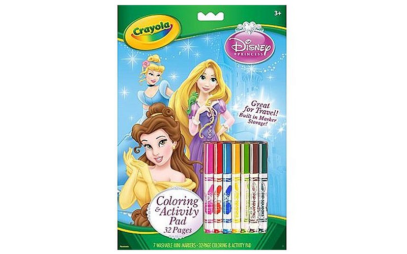 Crayola Disney Princess Coloring and Activity Pad With Markers