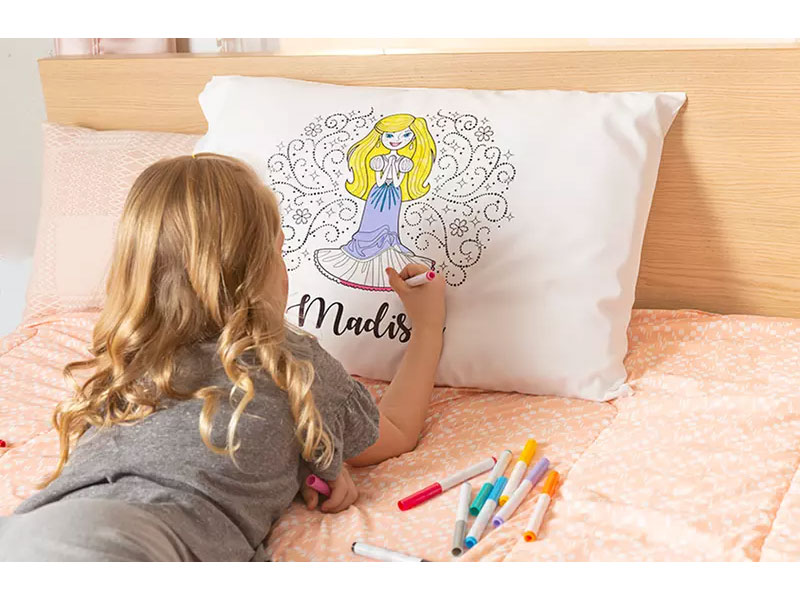Personalized Princess Coloring Pillowcases From Qualtry