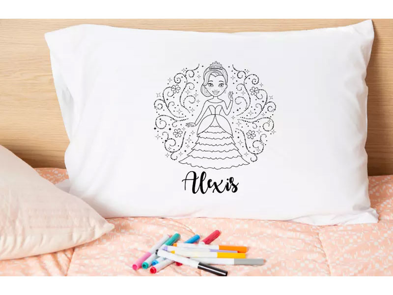 Personalized Princess Coloring Pillowcases From Qualtry