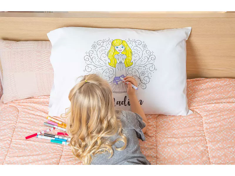 Personalized Princess Coloring Pillowcases From Qualtry
