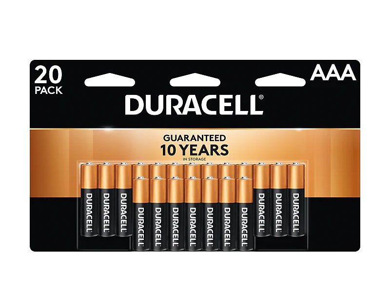 Duracell Coppertop AAA Alkaline Batteries 20 Pack