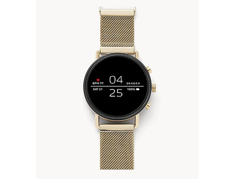 Skagen Denmark Smartwatch Falster 2 Gold-Tone Mesh