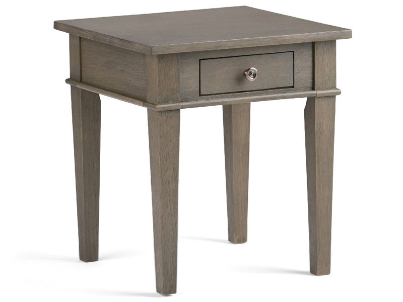 Carlton Solid Wood 18 inch Wide Square Contemporary End Side Table