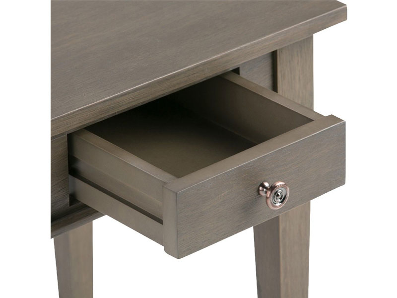 Carlton Solid Wood 18 inch Wide Square Contemporary End Side Table