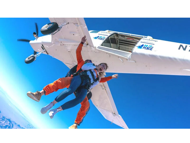 Las Vegas Tandem Skydive Tour Package Free Shuttle Included