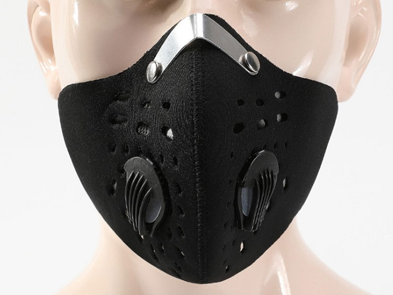 Black Respirator Protection Filter Reusable Face Mask
