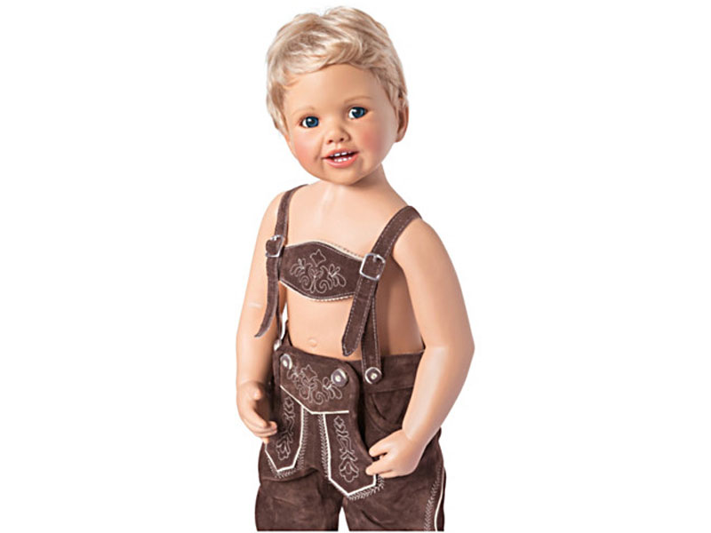 Monika Peter Leicht Boy Doll In Bavarian-Style Outfit