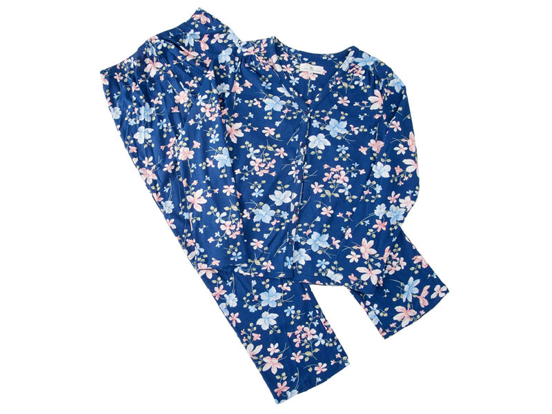 Women's Petite Karen Neuburger Long Sleeve Floral Print Pajama Set