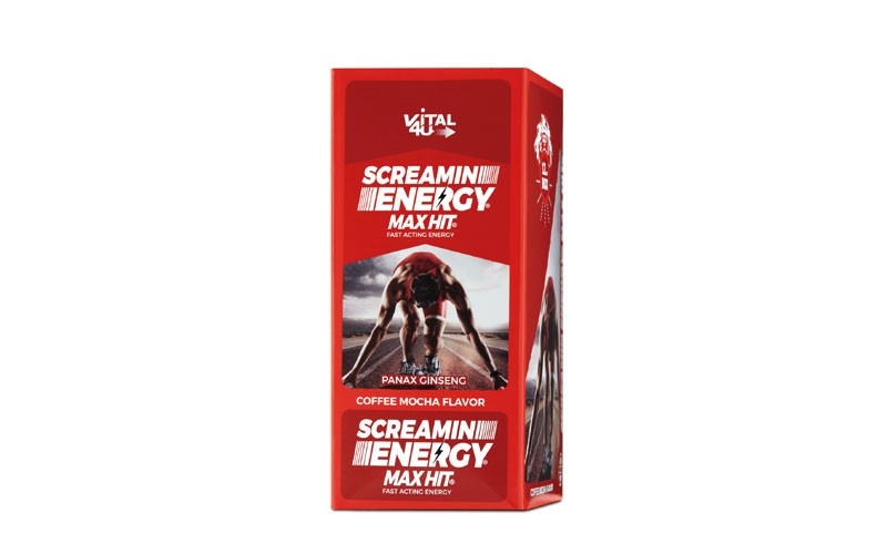 Vital 4U® Screamin Energy Max Hit® - Coffee Mocha Flavor