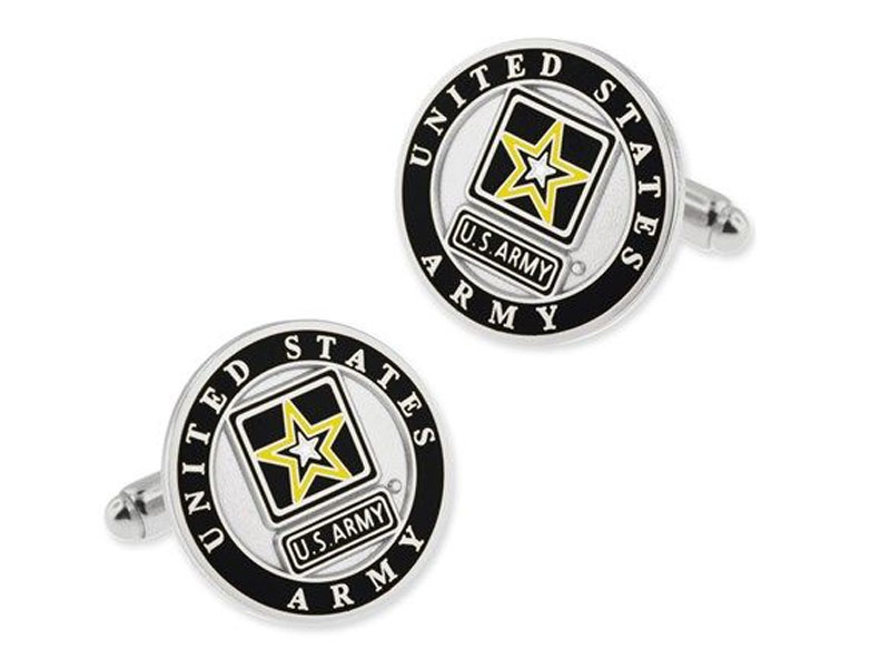 U.S Army Silver Cufflink Set