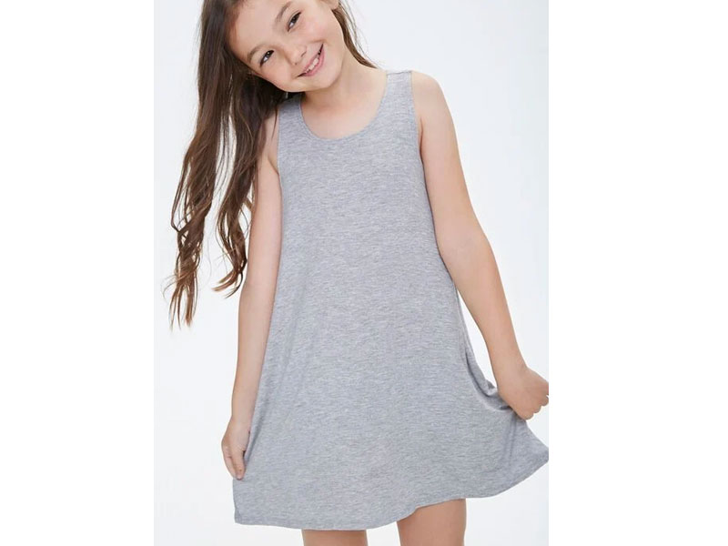 Women's Girls Tank Swing Dress For Kids