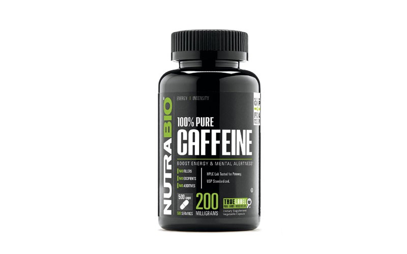 Nutrabio® 100% Pure Caffeine - 200 Mg
