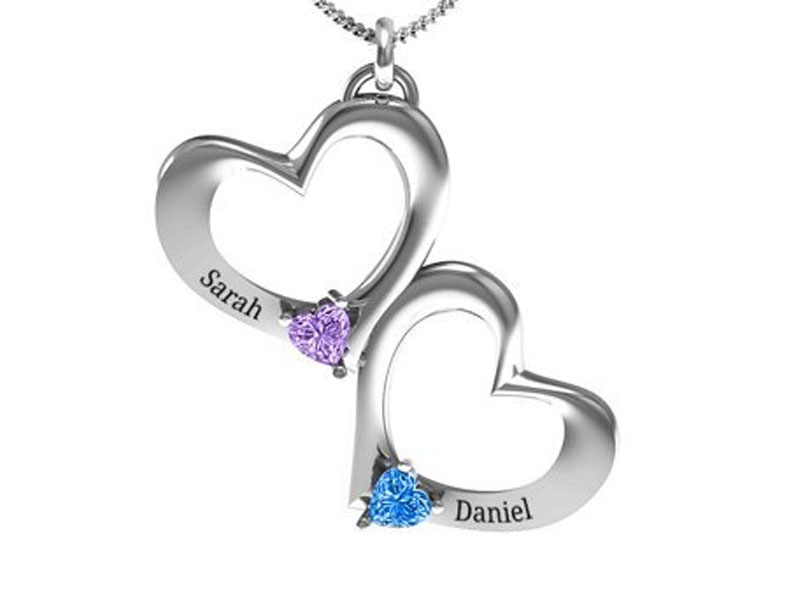 Women's Fusion Hanging Hearts Pendant