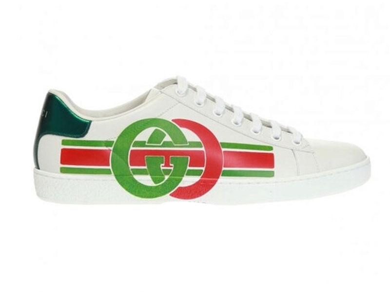 Gucci Ladies Interlocking G Ace Sneakers