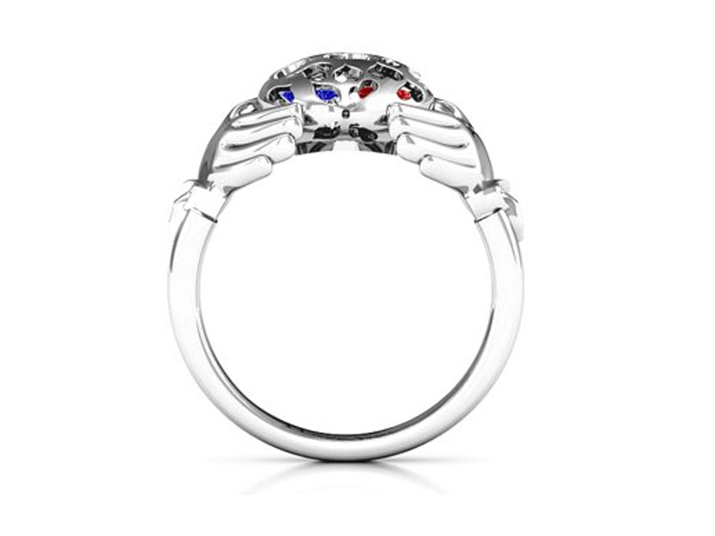 Jewlr Women's Caged Hearts Claddagh Ring