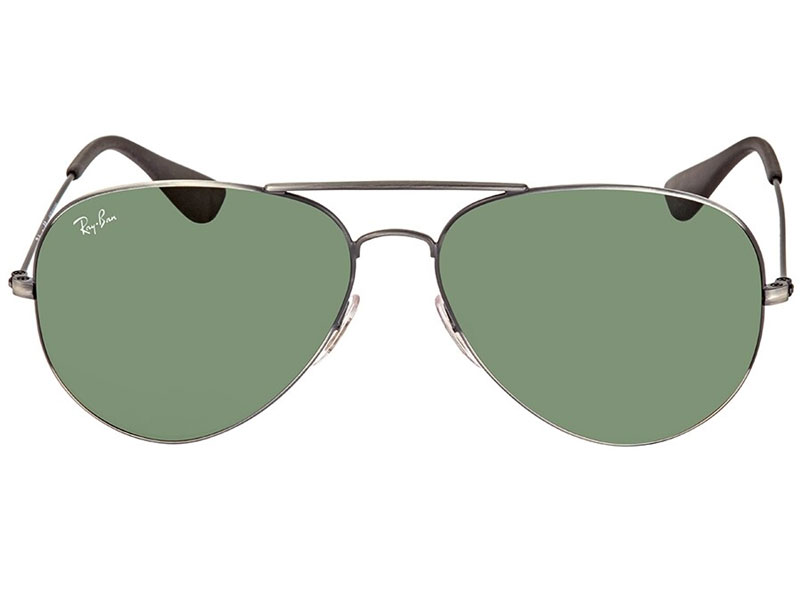 RayBan RB3558 Green Classic Aviator Unisex Sunglasses